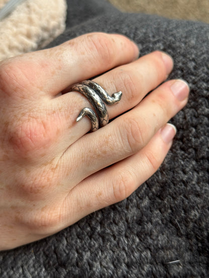 Snake Ring - Sterling silver